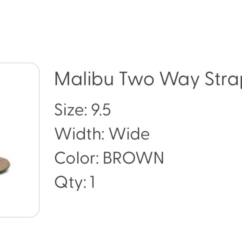 Malibu Brown Two Way Strap Sandals